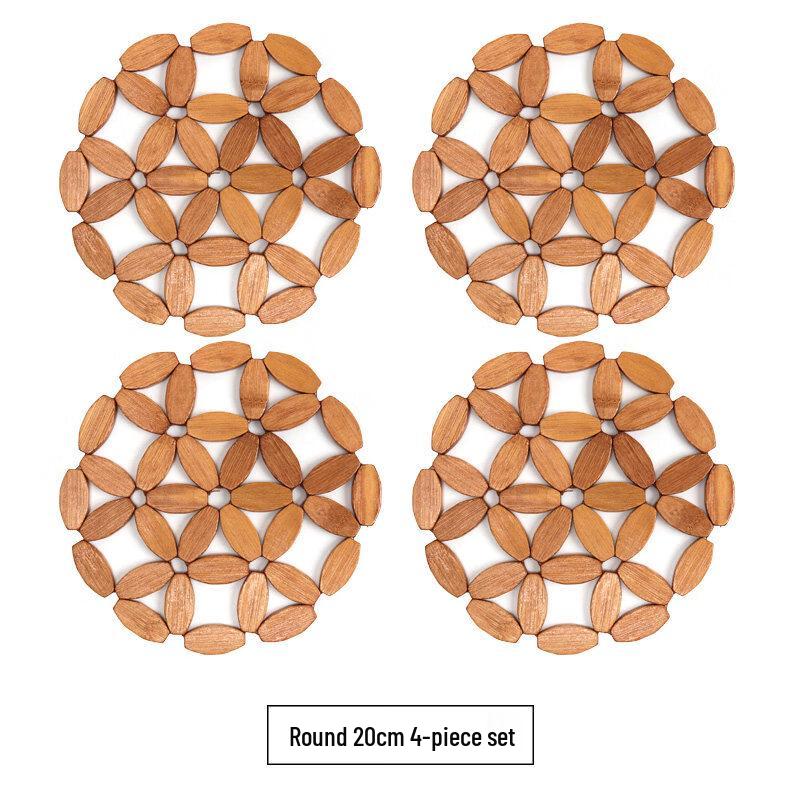 Round Heat Insulation Placemat Set