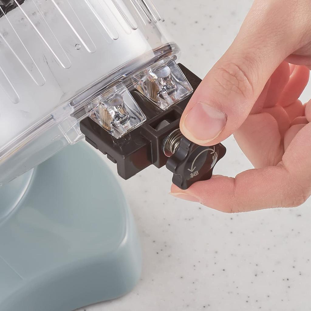 Compact Fluffy Shaved Ice Maker Manual Fluffy Smooth Crunchy Stepless Adjustment Flavored Ice Juice Milk Ice Frozen Fruit Outdoor [Toffy] K-IS10 (Pale