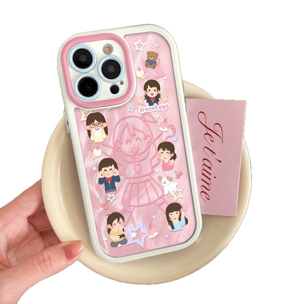 The Cute Little Person Model Is Suitable for Apple 15 Mobile Phone Iphone16promax Mobile Phone Case 1213 Huawei Honor Anti-drop.
