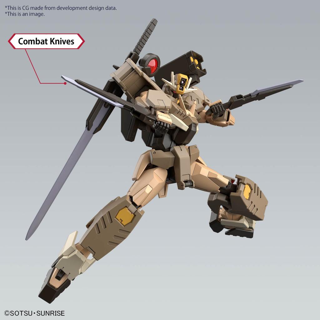 HG Gundam Build Metaverse Gundam 00 Commando Quanta Desert Type Plastikmodell im Maßstab 1/144, farbcodiert