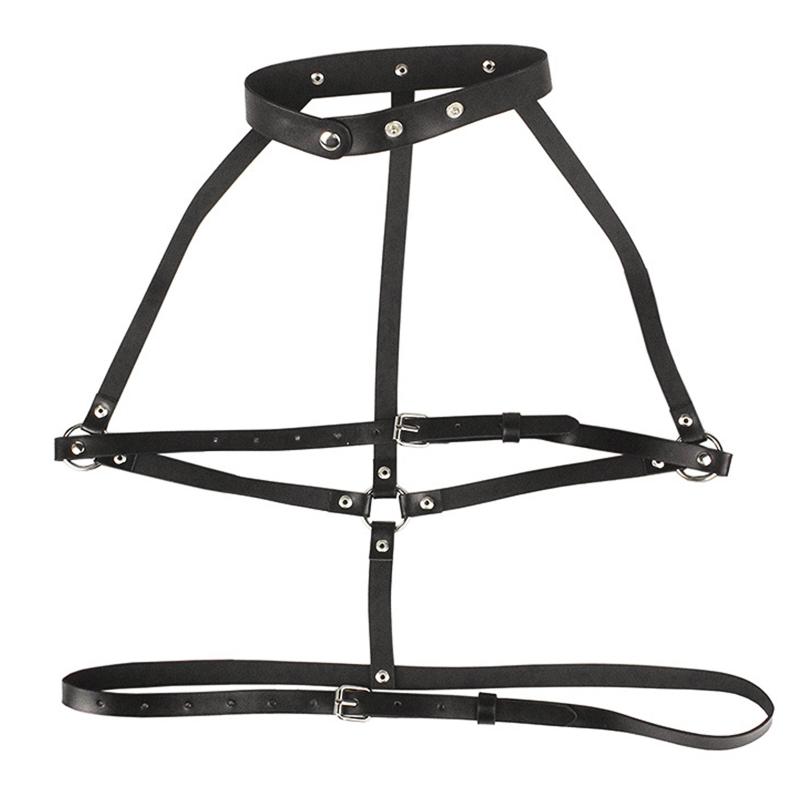 

Retro Waist Decor Sexy Suspender Belt Fashion Body Chain with Snap Buckle Choker Body Jewelry for Women and Girls 1