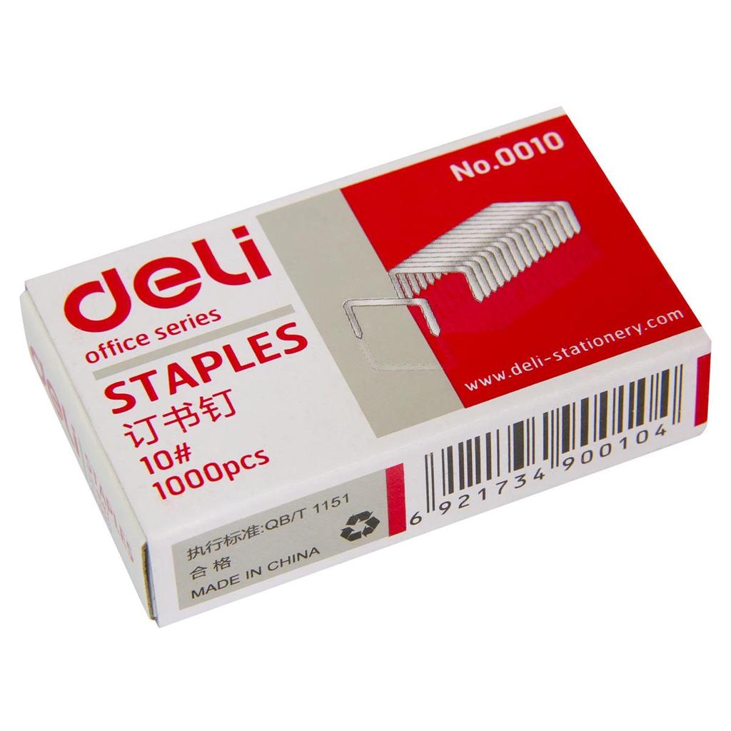 Deli No. 10 Graffette, 1000 Pezzi/Scatola – Perfette per Piccoli Cucitrici