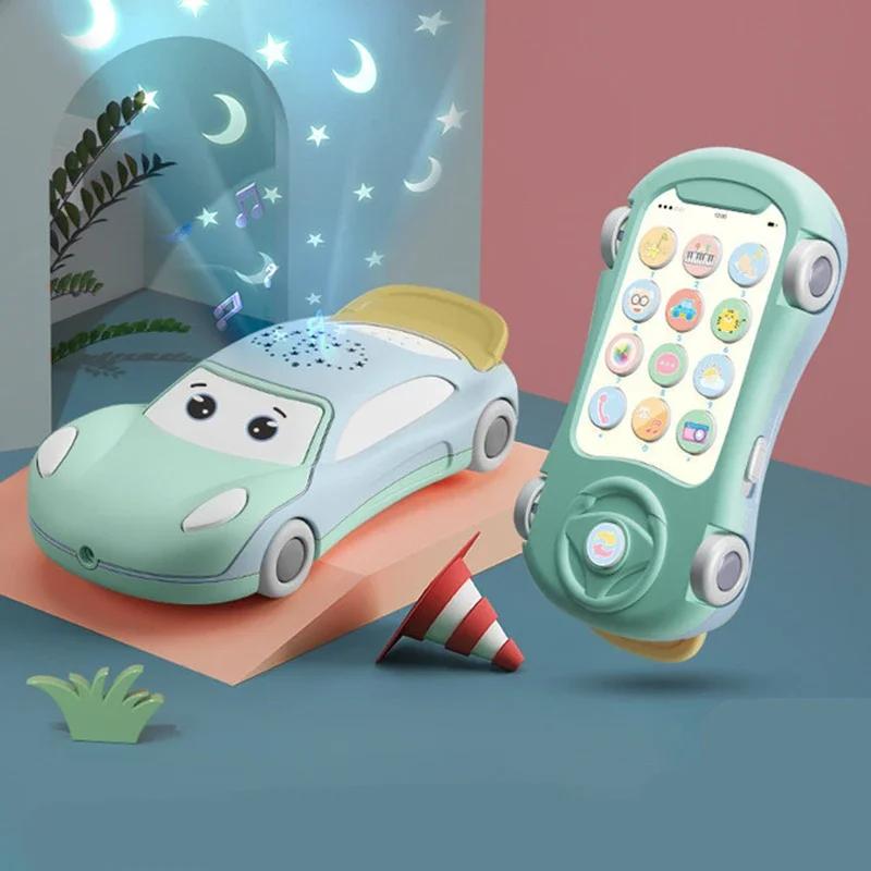 Kids Mobile Phone For Toddlers 0-12 Months Kids Learning Toys Educational Montessori Musical Toys For Kids 2 To 4 Years Old Girl