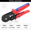 Pince à sertir HSC8 6-4A 0,25 mm²-10 mm²/6-6A/16-6 0,08 mm²-16 mm², virole de borne tubulaire, outils manuels, pince à sertir pour fil électrique