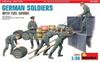 Miniart Scale German Soldier Special Edition Plastic Model Kit with 5 Figures and Fuel Drums 1/35 (MA35366)