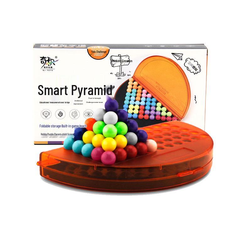 

Qiji Пирамида Мудрости Головоломка Игрушка - Переплетающиеся Бусины Конструктор для Детей