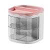 Pink Jewelry Box Organizer With Drawers Container Cb30R