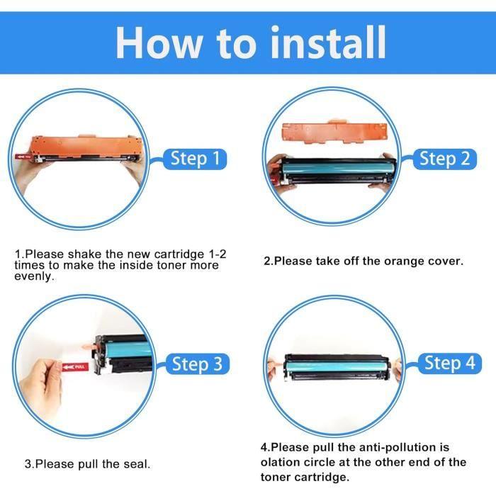 Cartouche De Toner Remanufacturée - LCL - 304A - 4 Cartouches - Compatible HP Color LaserJet - Haute Qualité