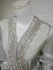 AB453 Puff Sleeve Cardigan: Elegant Long Dress & Robe Set with Hot Drill Accents
