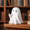 1pc Cute Ghost Pen Holder,Multifunctional Creative Ghost-Shaped Pen Holder,Ghost Stress Relief Decor, 3D Printed Pencil Spooky Ghost Figurine Design