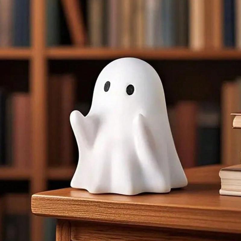 1pc Cute Ghost Pen Holder,Multifunctional Creative Ghost-Shaped Pen Holder,Ghost Stress Relief Decor, 3D Printed Pencil Spooky Ghost Figurine Design