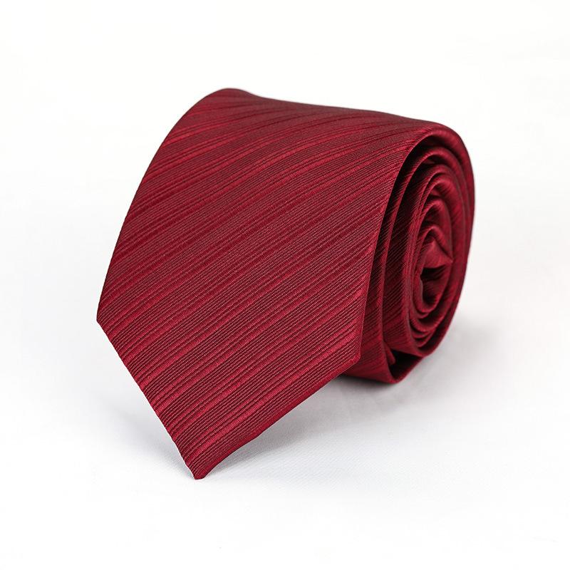 Black Professional Wedding Groom Korean Version Trendy Men'S Dress Business Red Lazy Zipper No Thug Tie
