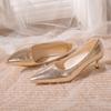 New Style Luxury Retro High Heels High-quality Women Pumps Large Size Stilettos Party Shoes Women Heels Wedding Shoes