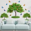Adesivo de Parede Árvore Maçã Decoração Rústica para Casa para Quarto Sala de Estar Casa de Aluguel Decalque Moderno Simples