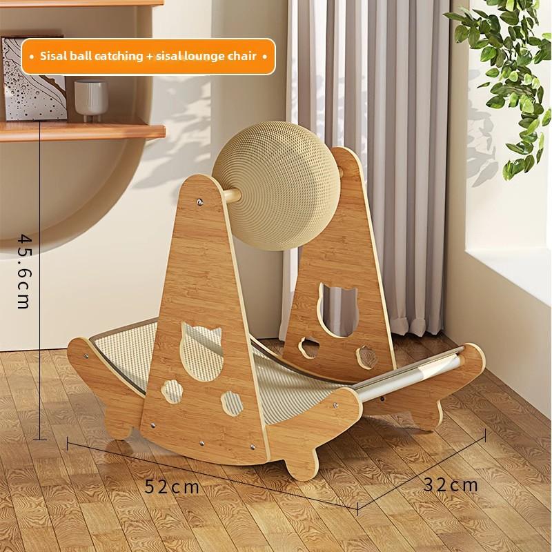 Cat Scratching Board Wear-resistant and Non-crumbling Cat Claw Board Cat Corrugated Cat Nest Villa Four-season Universal Claw Grinding Carton House