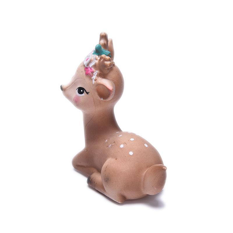 Baby Geburtstag Hirsch Kuchen Topper Lustiges Spielzeug für Kinder Kinder Mädchen Kleine Geschenke Kuchendekoration Tierdekoration Cupcake Topper