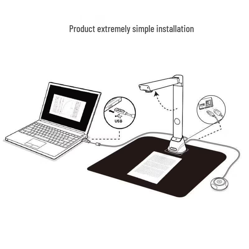 Vesan VEJ15859 16MP A3 High-Speed Portable Document Camera Scanner CN Plug (adapter Included)