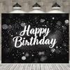 2D Bokeh Sparkle Happy Birthday Backdrop Photography Background Banner