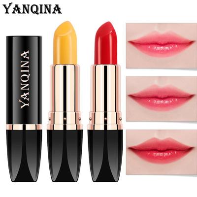 YANQINA Carotene Color Changing Lipstick Moisturizing and Moisturizing Warm Color Changing Cherry Lipstick