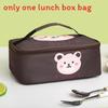 Cartoon Insulated Bento Bag For Kids With Aluminum Foil Lunchbox Carrier For School Or Travel