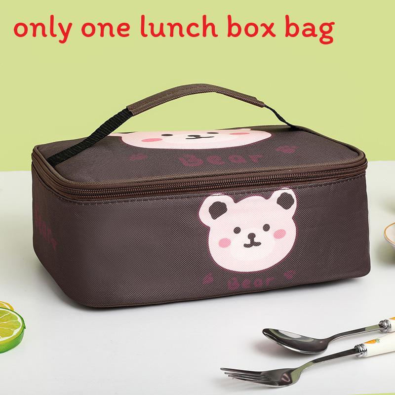 Cartoon Insulated Bento Bag For Kids With Aluminum Foil Lunchbox Carrier For School Or Travel