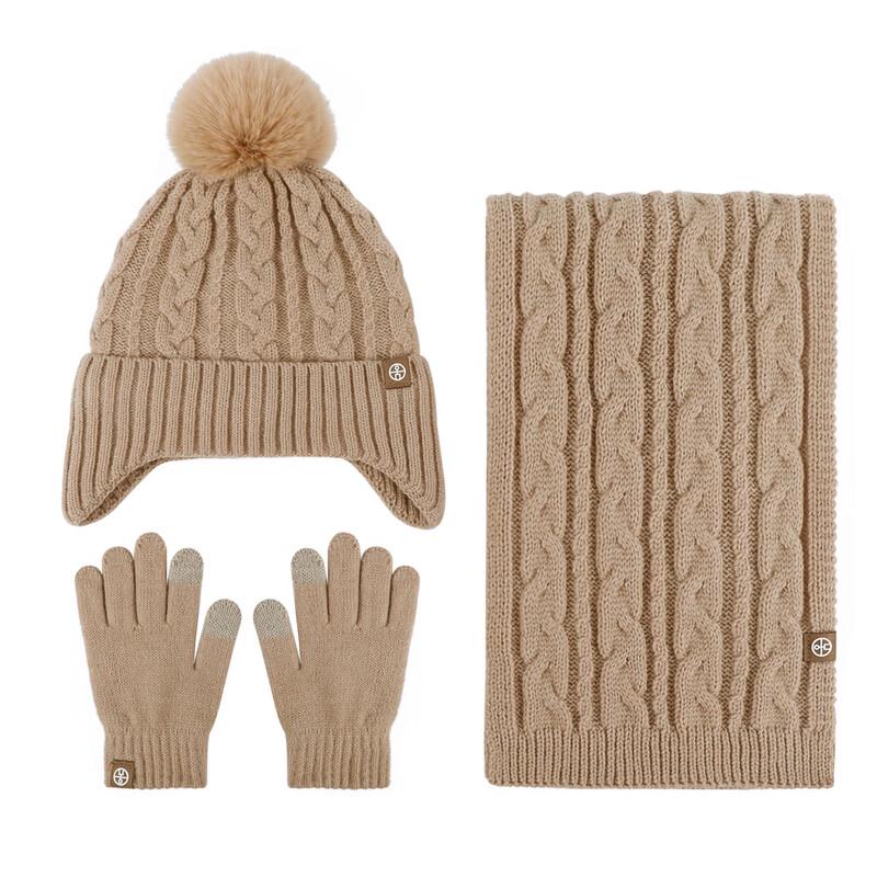 

Hongxiyuan Kids Fleece-Lined Winter Hat, Scarf & Gloves Set HX340 One Size