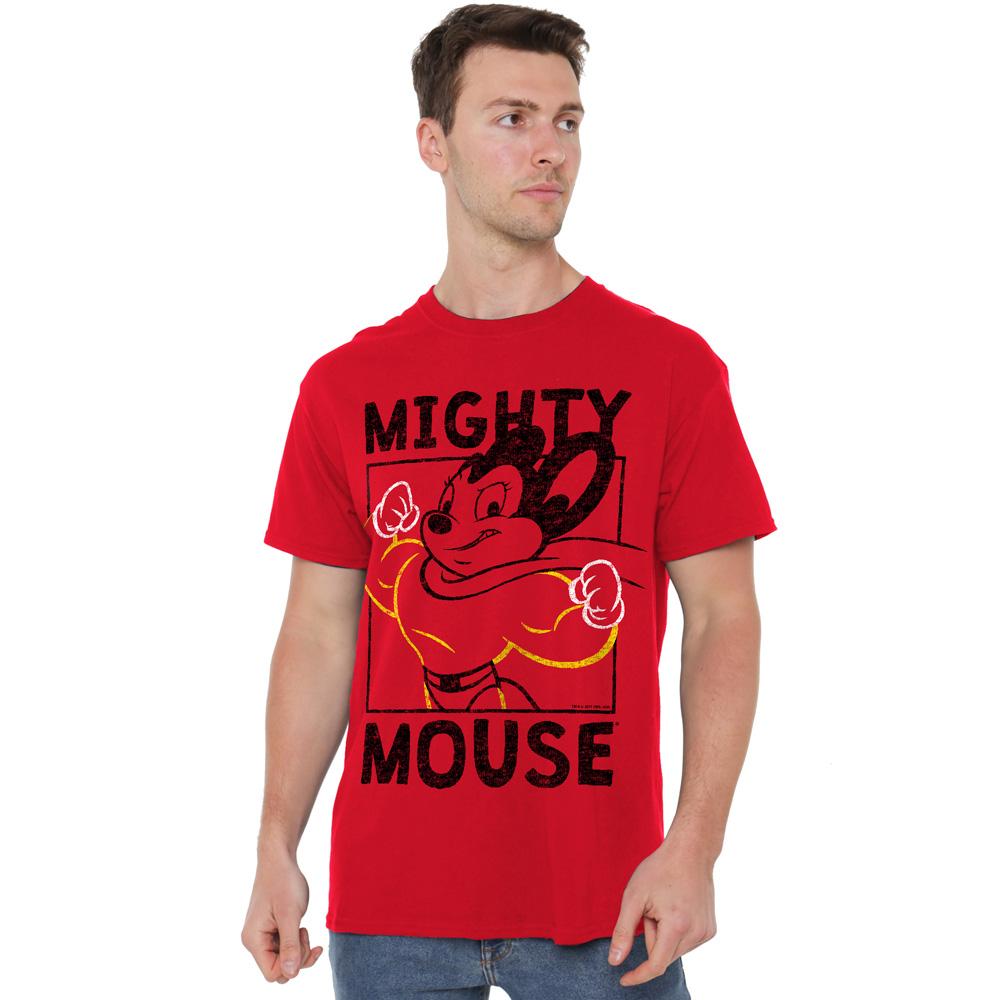 Mighty Mouse Mens Break the Box T-Shirt