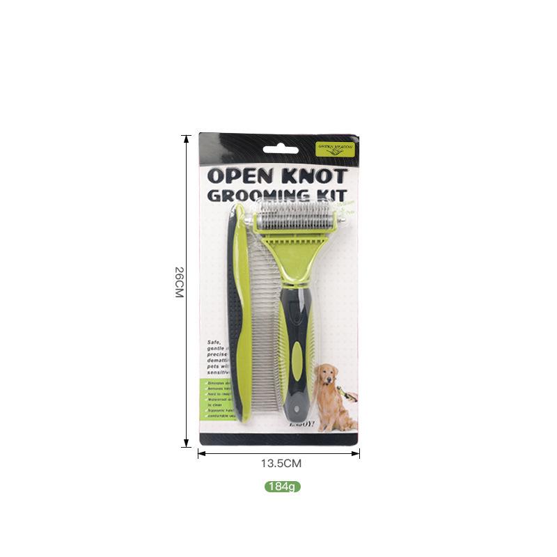Pet Hair Removal Comb for Cats and Dogs - Detangling & Grooming Tool