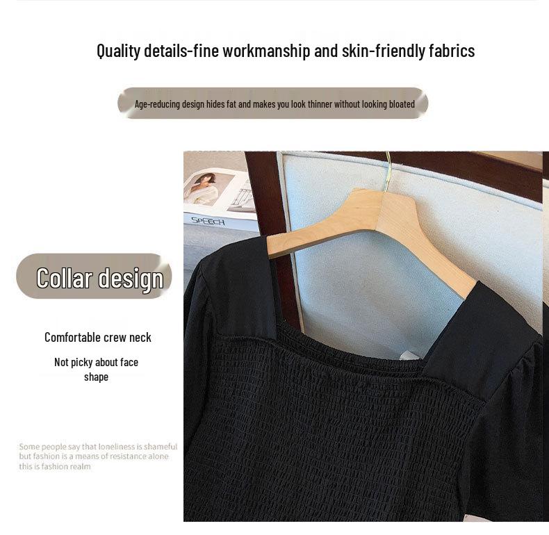 Women's Plus Size Slimming Loose Short Sleeve Long Dress