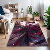 [Anime Man Warrior Portrait Printed Carpet] Non-slip Office Rug, Cozy Area Carprt for Living Room Use, Soft Home Sofa Chair Mat