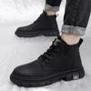 Fashion 2024 Classic Genuine Leather Ankle Boots for Men Luxury Brand All-match Mens Hiking Sneakers Handmade Male Low Top Casual Shoes