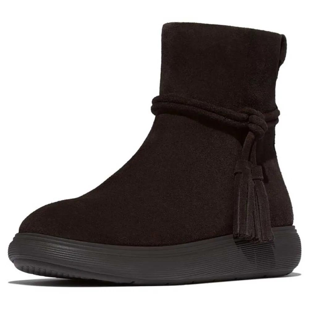 

Fitflop Iq-Comff Tassel Suede Booties 37