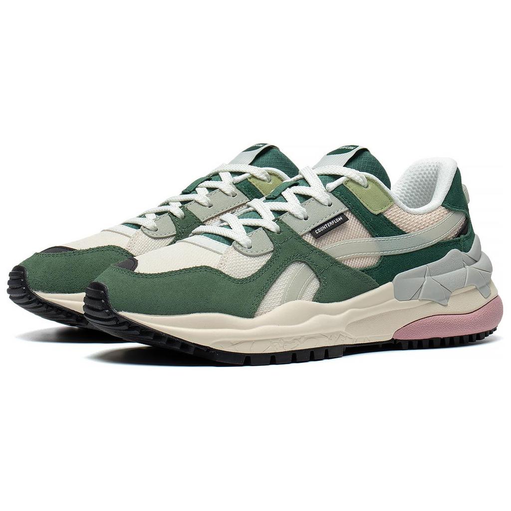 LINING ChengFeng Sport Sneakers 'Beige Green Pink' Women's AGCT172-4