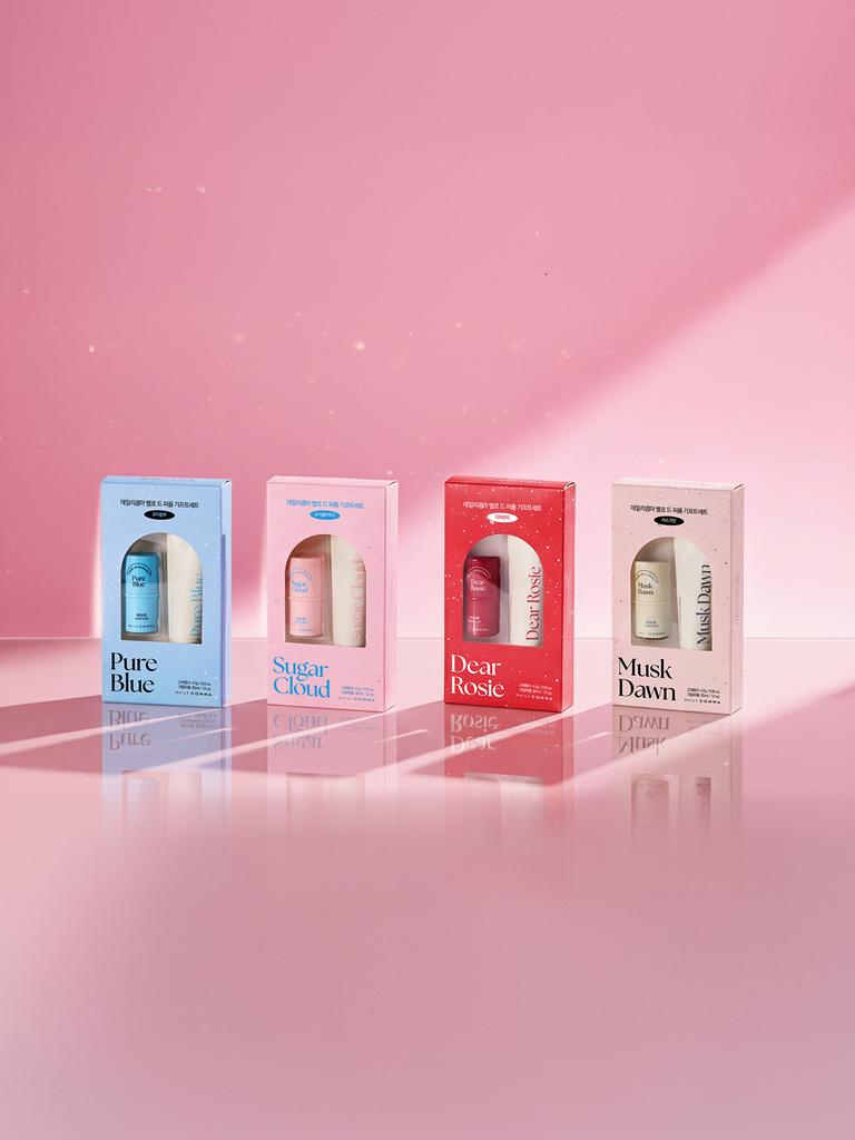Daily Comma Velo de Parfum Pure Blue Gift Set (Solid & Cream Perfume)