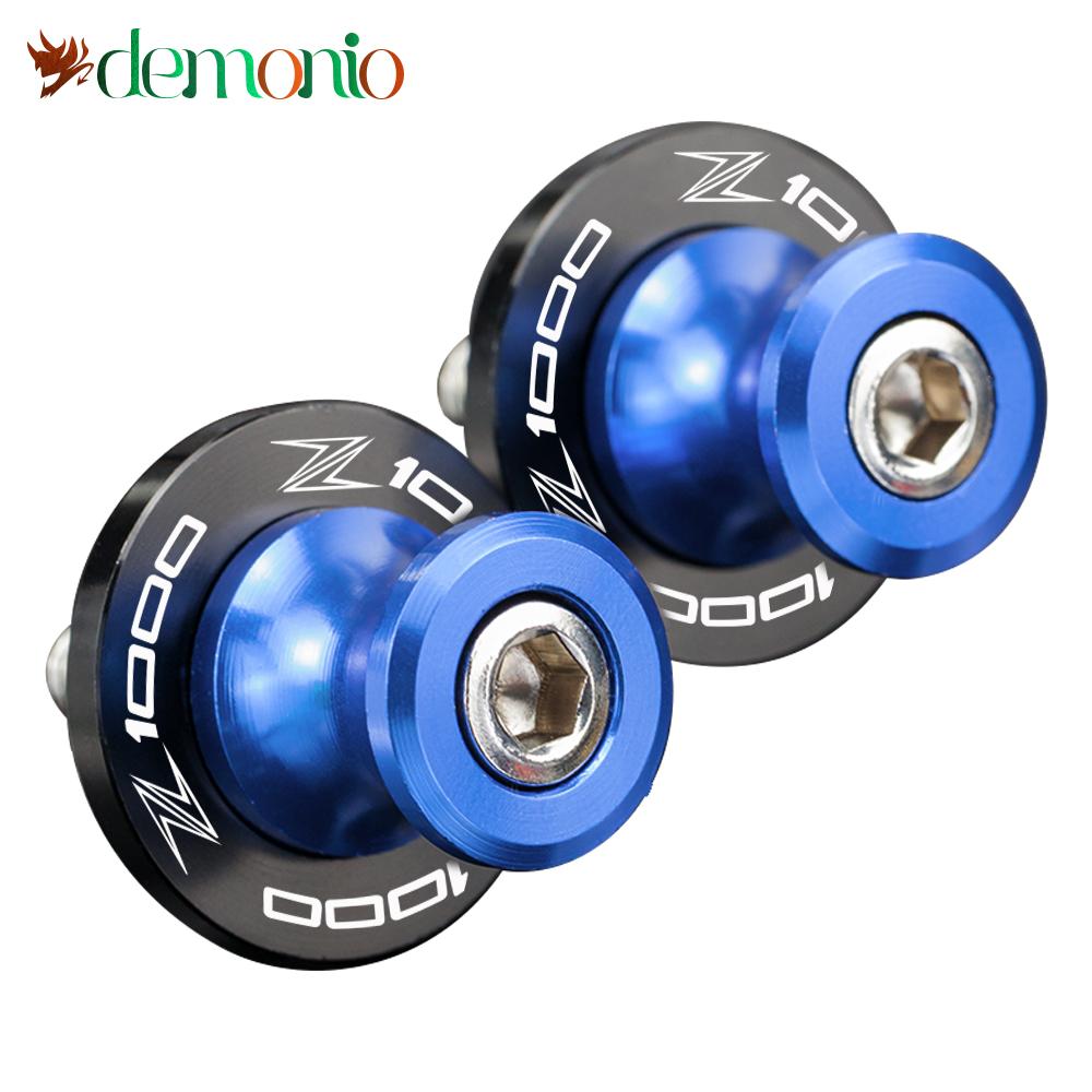 

10 мм катушки маятника для мотоцикла, винты для задней стойки, ползунки, аксессуары для Kawasaki Z1000 2003-2013 Z1000SX 2011-2013 Z синий