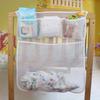 Diaper Organizer Bedding Crib Mesh Baby Cot Organizer Hanging Storage