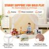 Kids Play Tent Kids Tent for 1-5 Years Old Yurt Toddler Tent with Mat Lamp