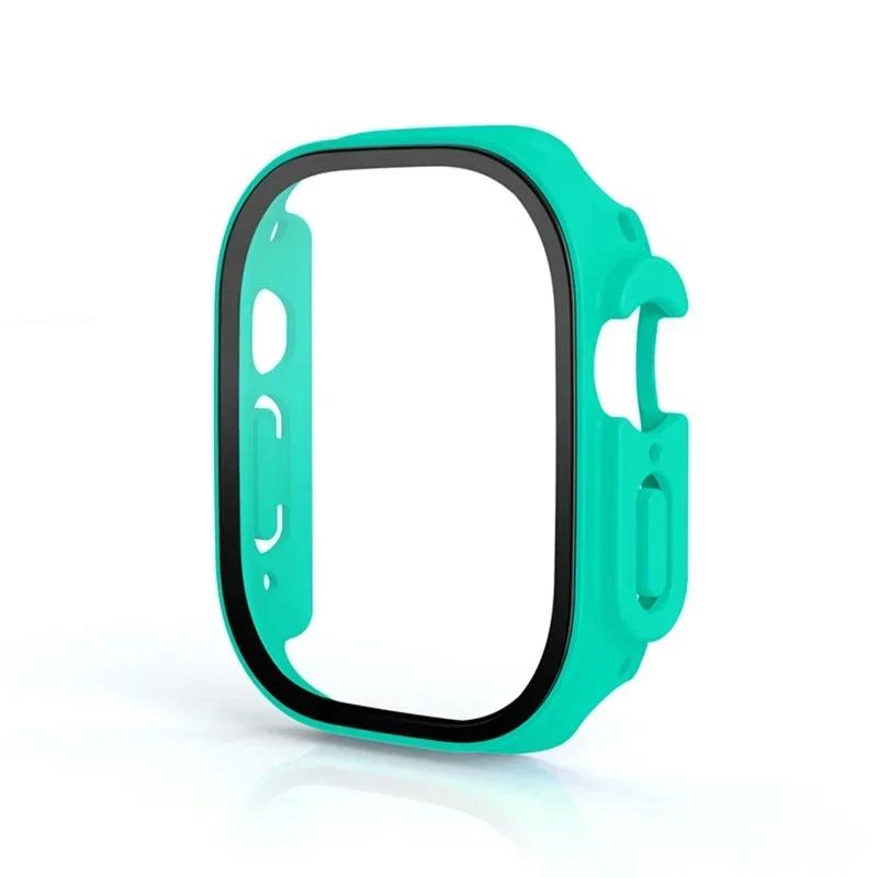 Hard Case For Apple Watch Ultra 3/2 49mm Screen Protector Tempered Glass Bumper Anti-Scratch Cover For iWatch Ultra 3/2/1 49mm