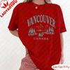 Retro 90s Vancouver TShirt Vintage British Columbia Canada Souvenir Tee Cute Trendy Boho TShirt Oversized Beach Tops