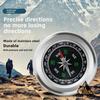 Tiger Pavilion Compass Portable Outdoor Survival Mountaineering Stainless Steel Compass Lightweight and Portable