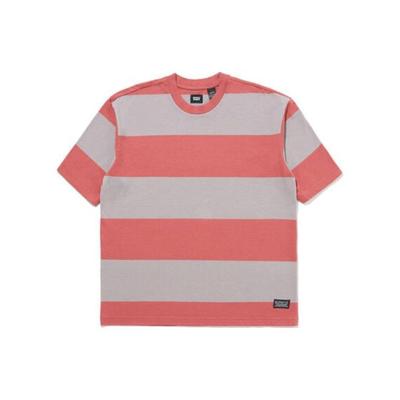 T-shirt a righe girocollo manica corta Levis da uomo Rosa A1005-0019