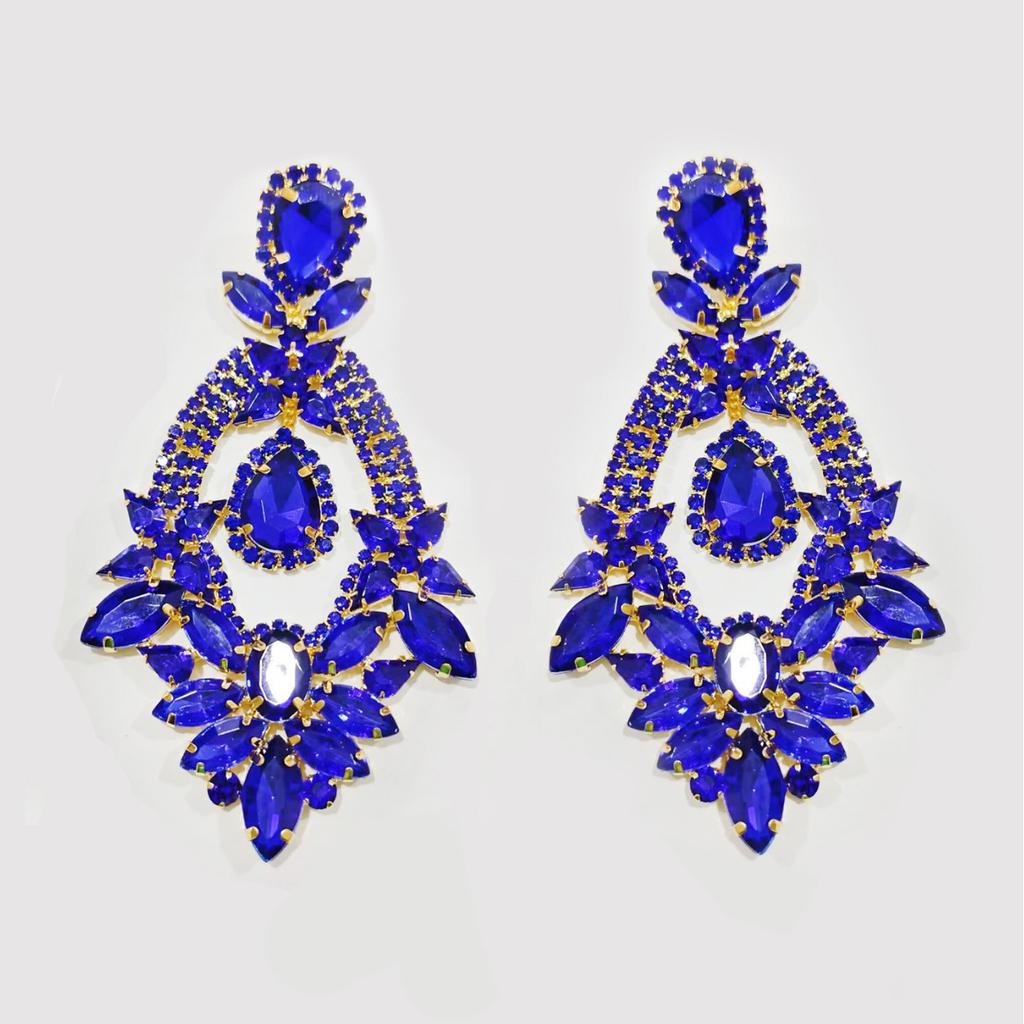 Heavy Industry Earrings Earrings Women'S Rhinestones Full Of Diamonds Exaggerated Banquet Bridal Jewelry