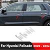 For Hyundai Palisade     2024 Chrome Car Side Door Handle Bowl Cover Trim Molding Overlay Accessories