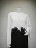 MQ210 Elegant 3D Applique Crinkle Abaya Cardigan for Modest Fashion