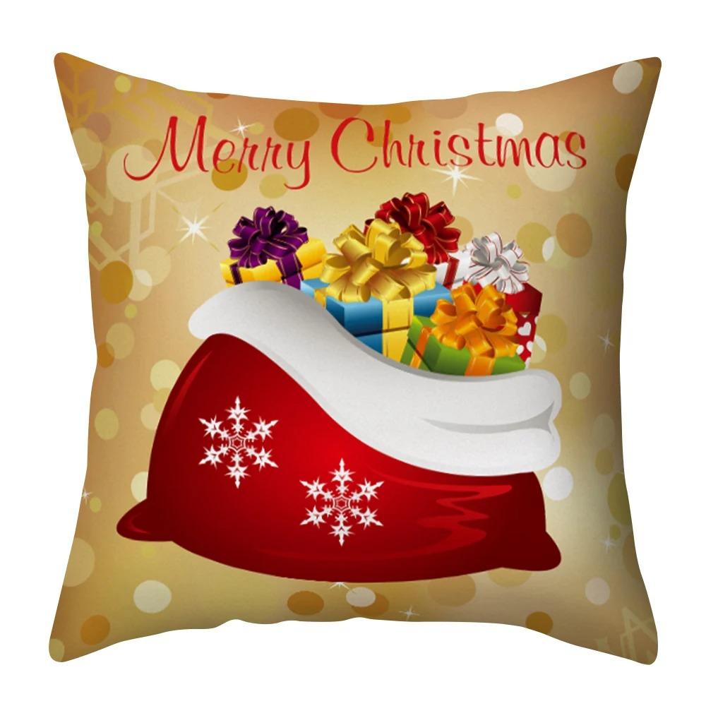 Weihnachts-Themed Kissenbezüge Auto Ornamente Büro Santa Claus Wohnzimmer Sofa Hause Kissenbezüge
