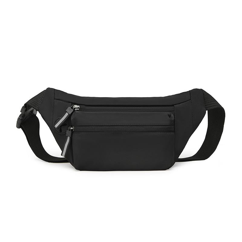 

Мужская водонепроницаемая ПУ сумка кроссбоди на грудь - Повседневная спортивная на плечо и на пояс