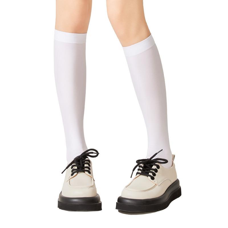 Summer Thin Knee-high Thigh-high Socks for Women, Slimming, School-style Leg Beauty Socks, Elastic Socks