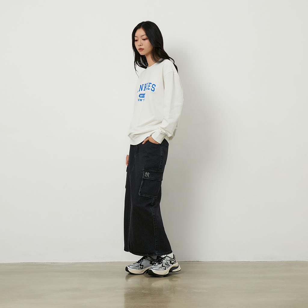 New MLB New York Yankees Abrasion Resistant Low Top Running Shoes Unisex Millennium Silver 3ARNSPL4N-50SIS