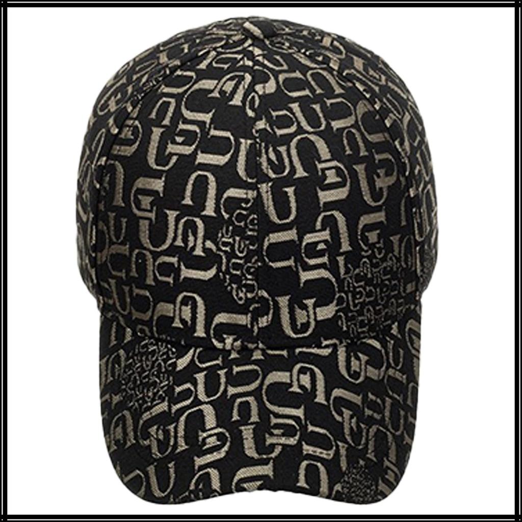 Cap with English CA650 [White Fang] Letters, Hat, Sports, Running, Outdoor, Men's, Women's, (Gold)