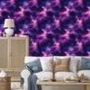 Watercolor Galaxy Wallpaper In Violet, Indigo and Navy Blue 50x1000